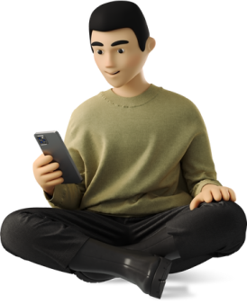 young-asian-man-sitting-with-smartphone-legs-crossed